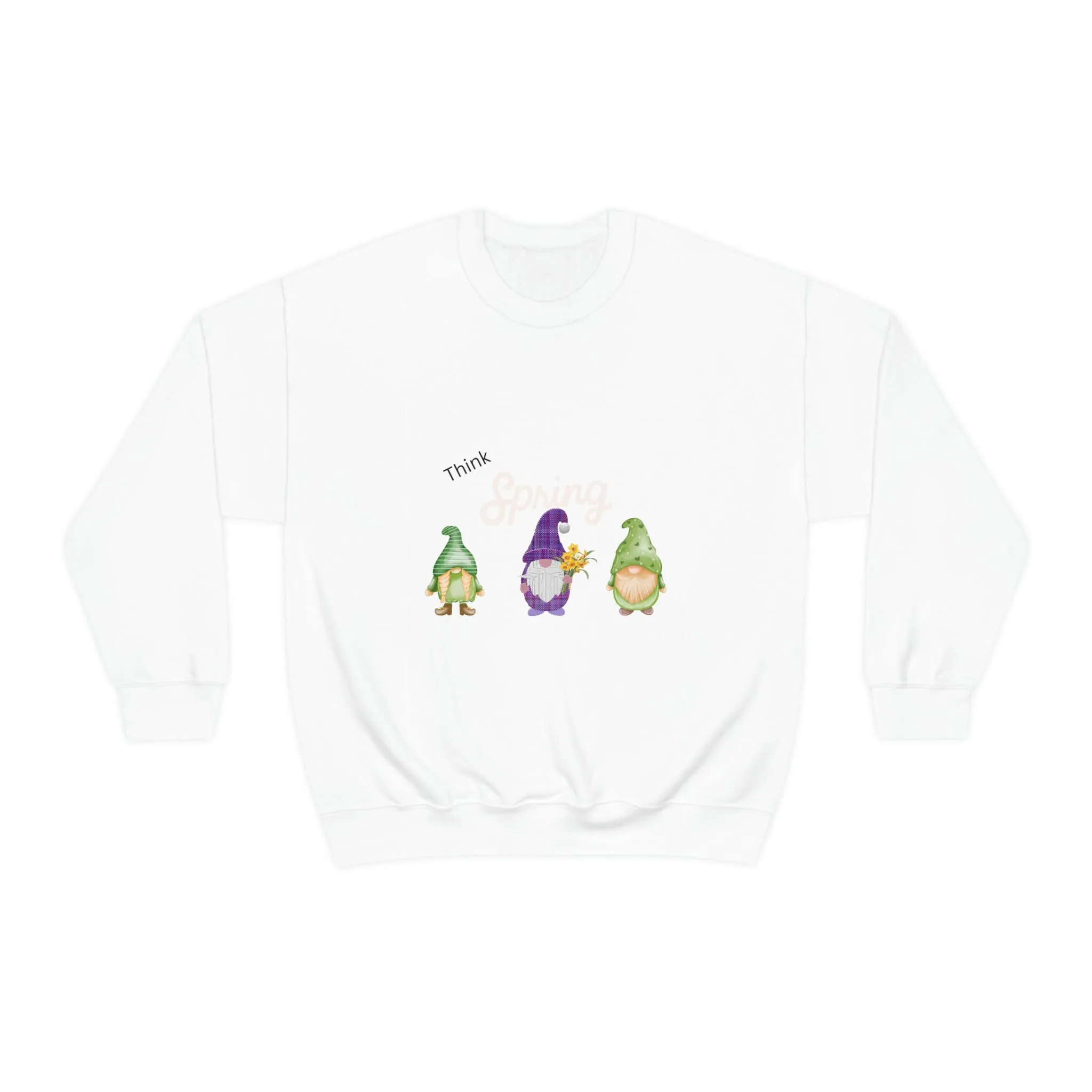 think spring gnomes Unisex Heavy Blend™ Crewneck Sweatshirt