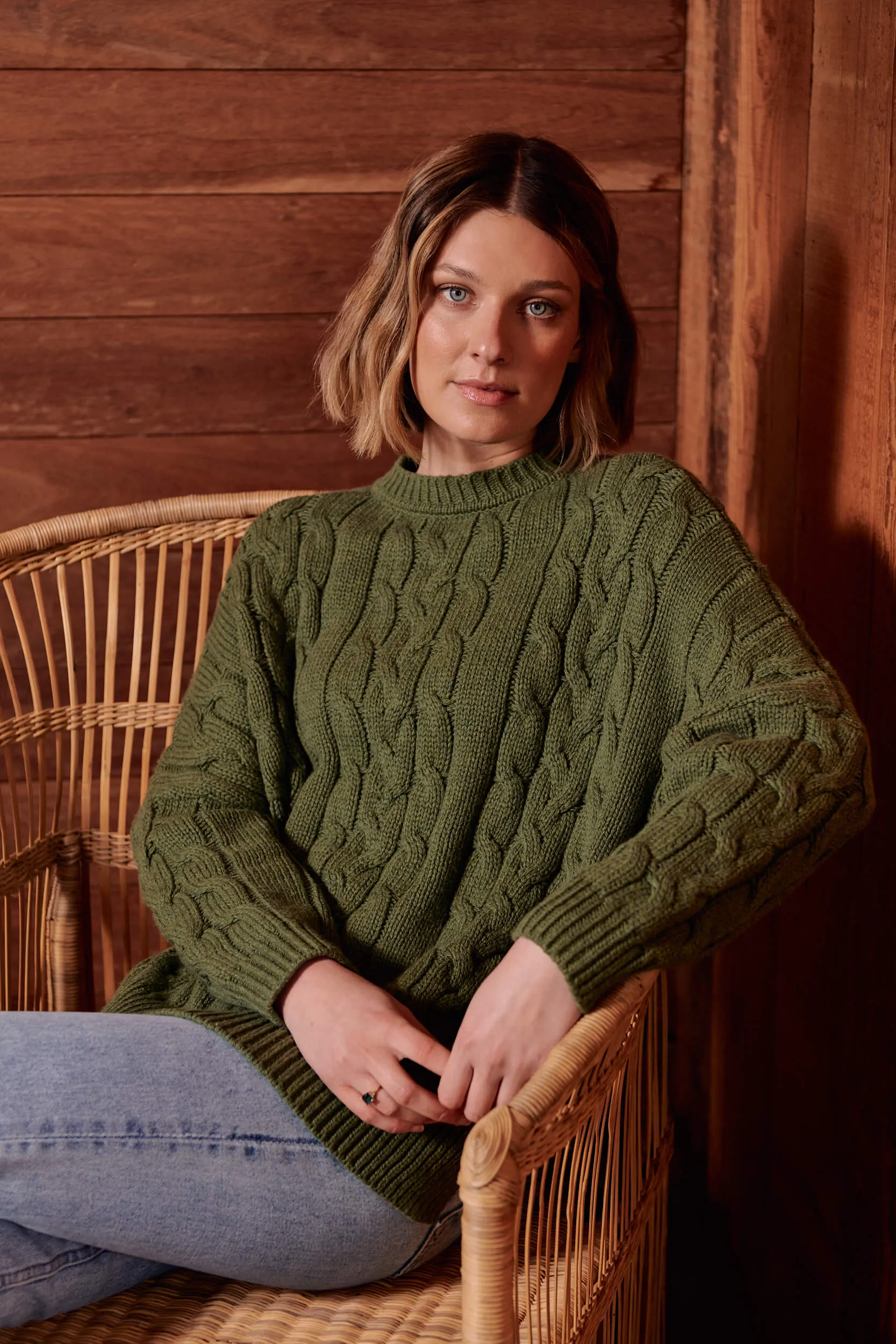 Thyme Soft Touch Cable Pullover