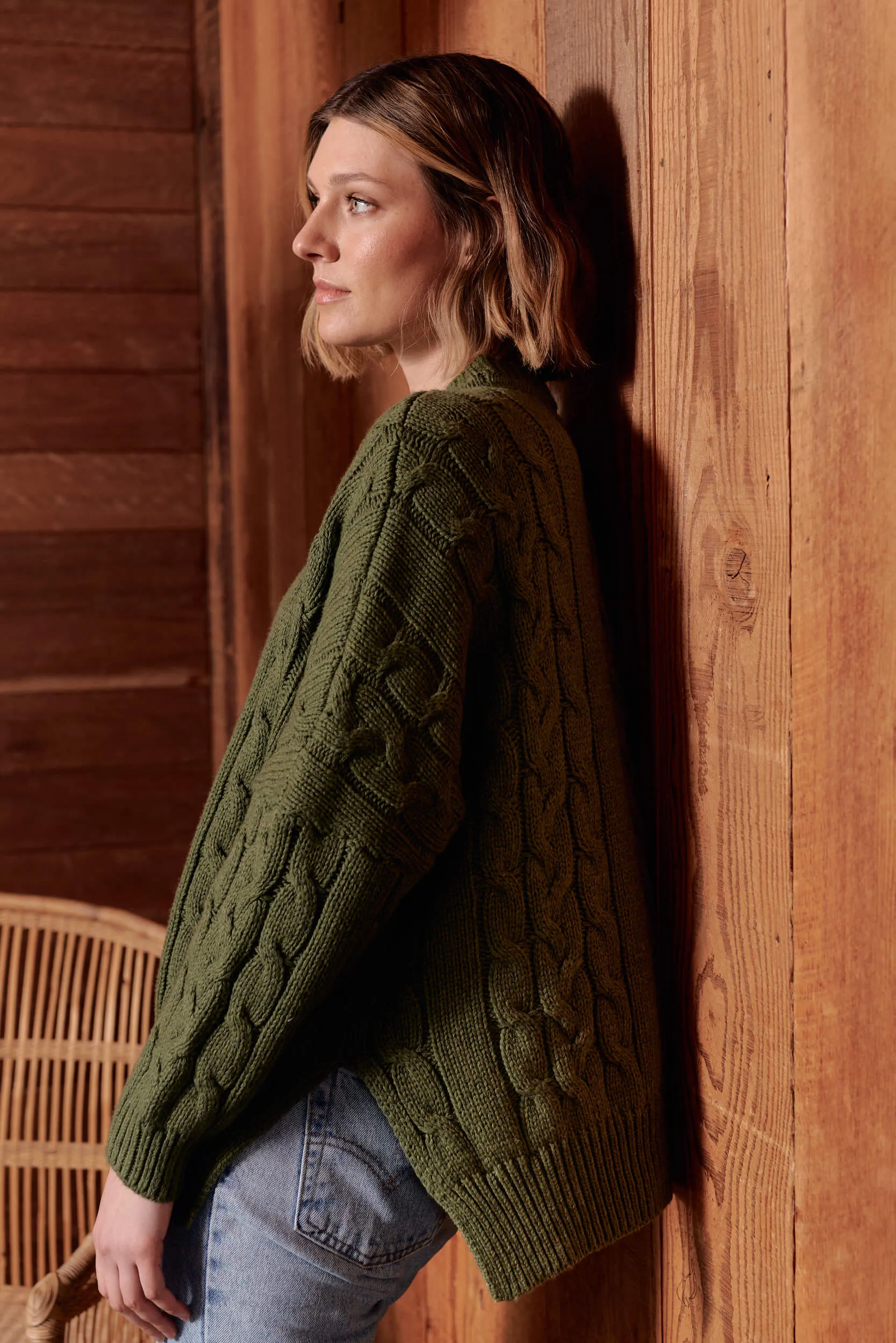 Thyme Soft Touch Cable Pullover