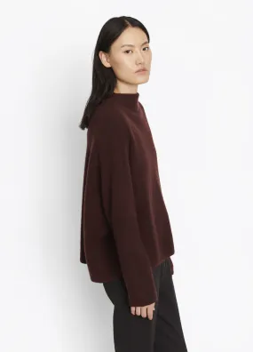 Vince Funnel Neck Sweater Cordovan