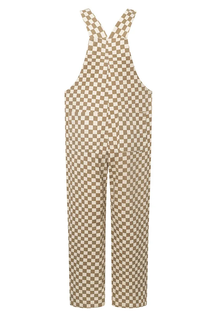 Viper Overalls - Brown Checked