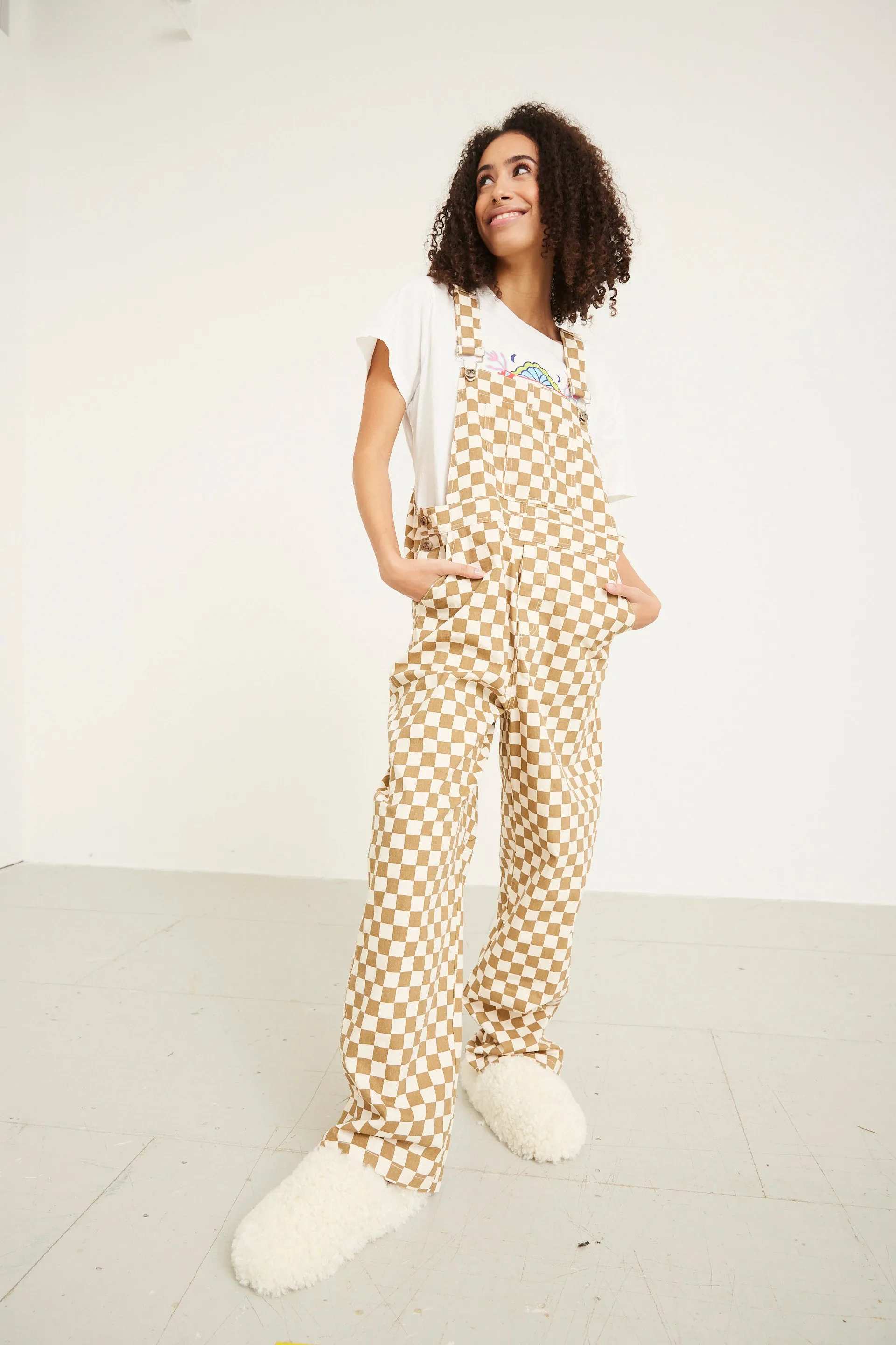 Viper Overalls - Brown Checked