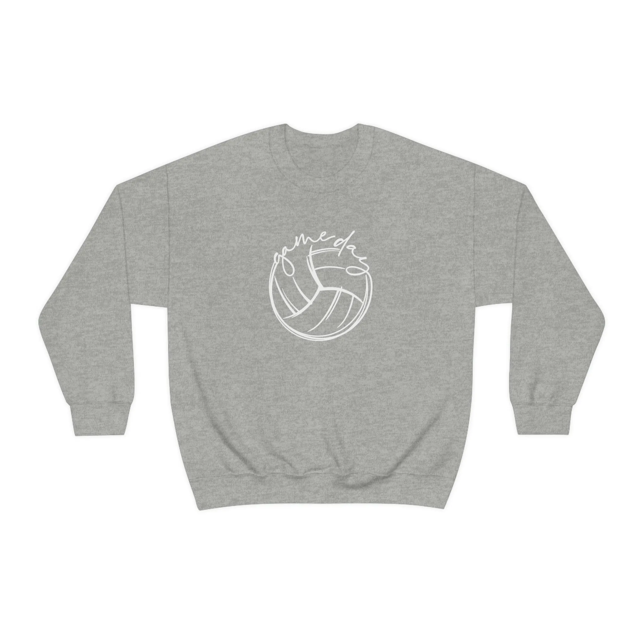 Volleyball Game Day Gildan 18000 Unisex Heavy Blend Crewneck Sweatshirt