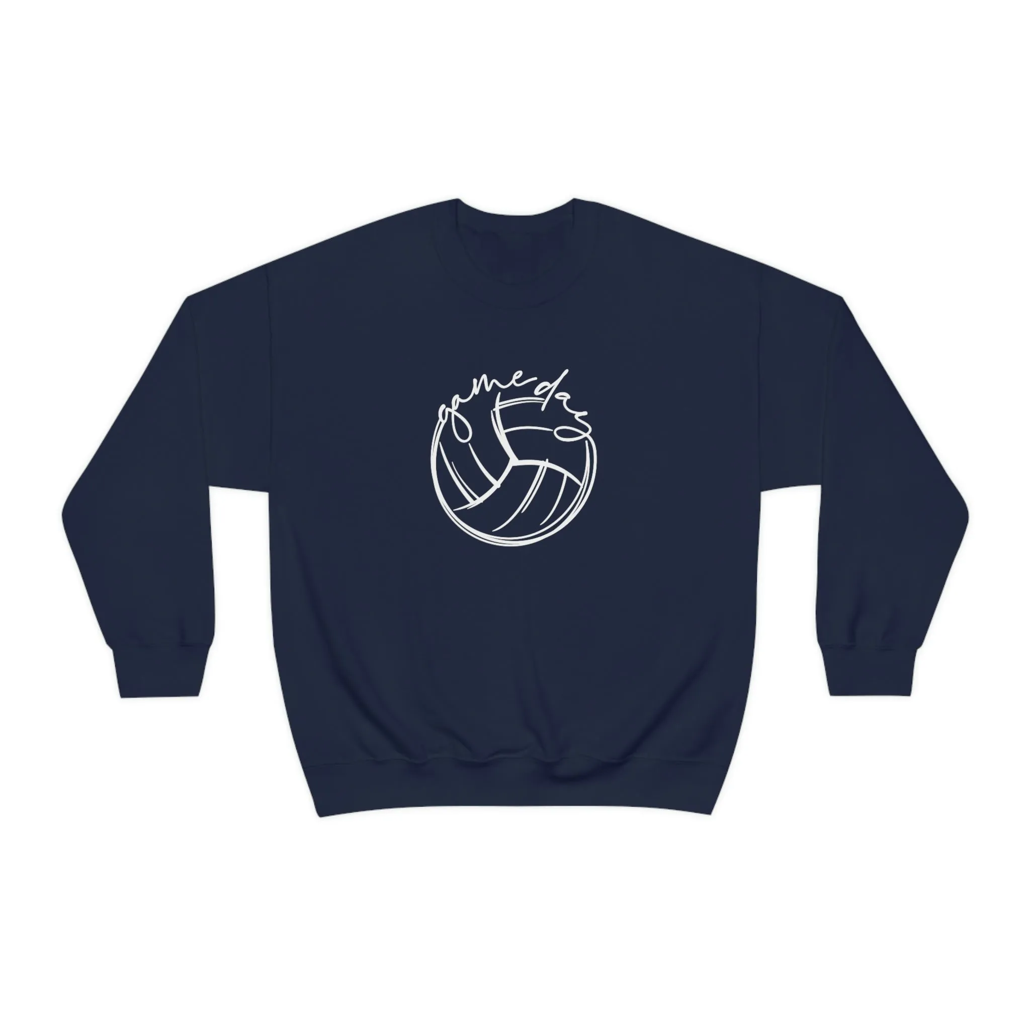 Volleyball Game Day Gildan 18000 Unisex Heavy Blend Crewneck Sweatshirt