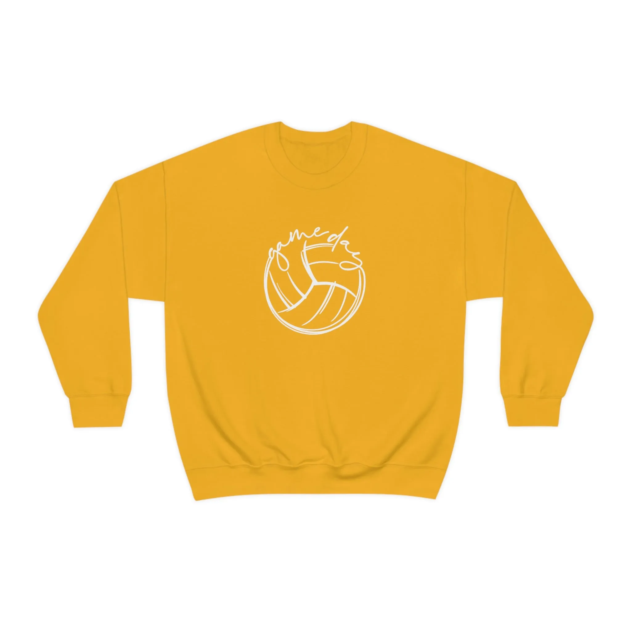 Volleyball Game Day Gildan 18000 Unisex Heavy Blend Crewneck Sweatshirt