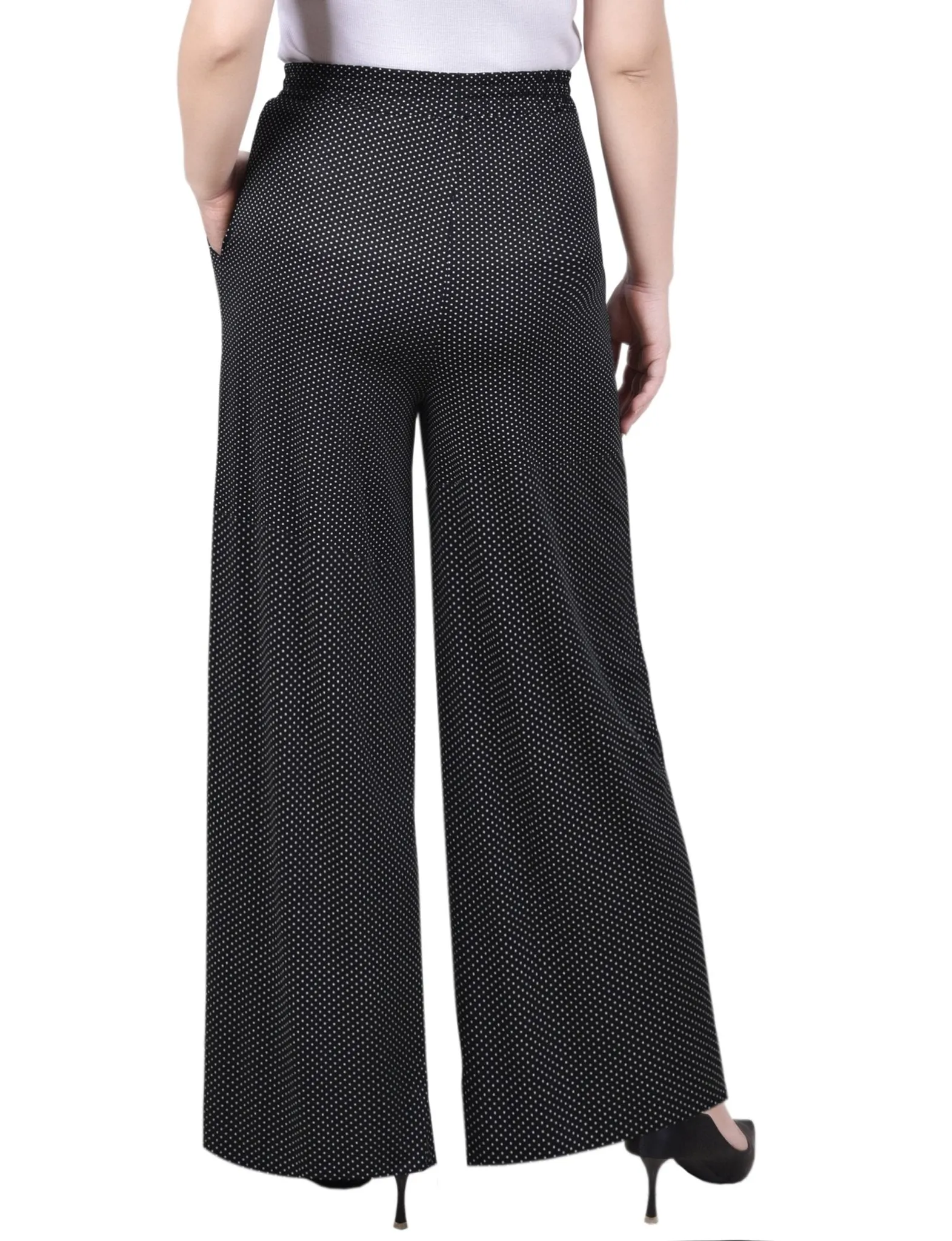 Wide Leg Pull On Pant - Petite