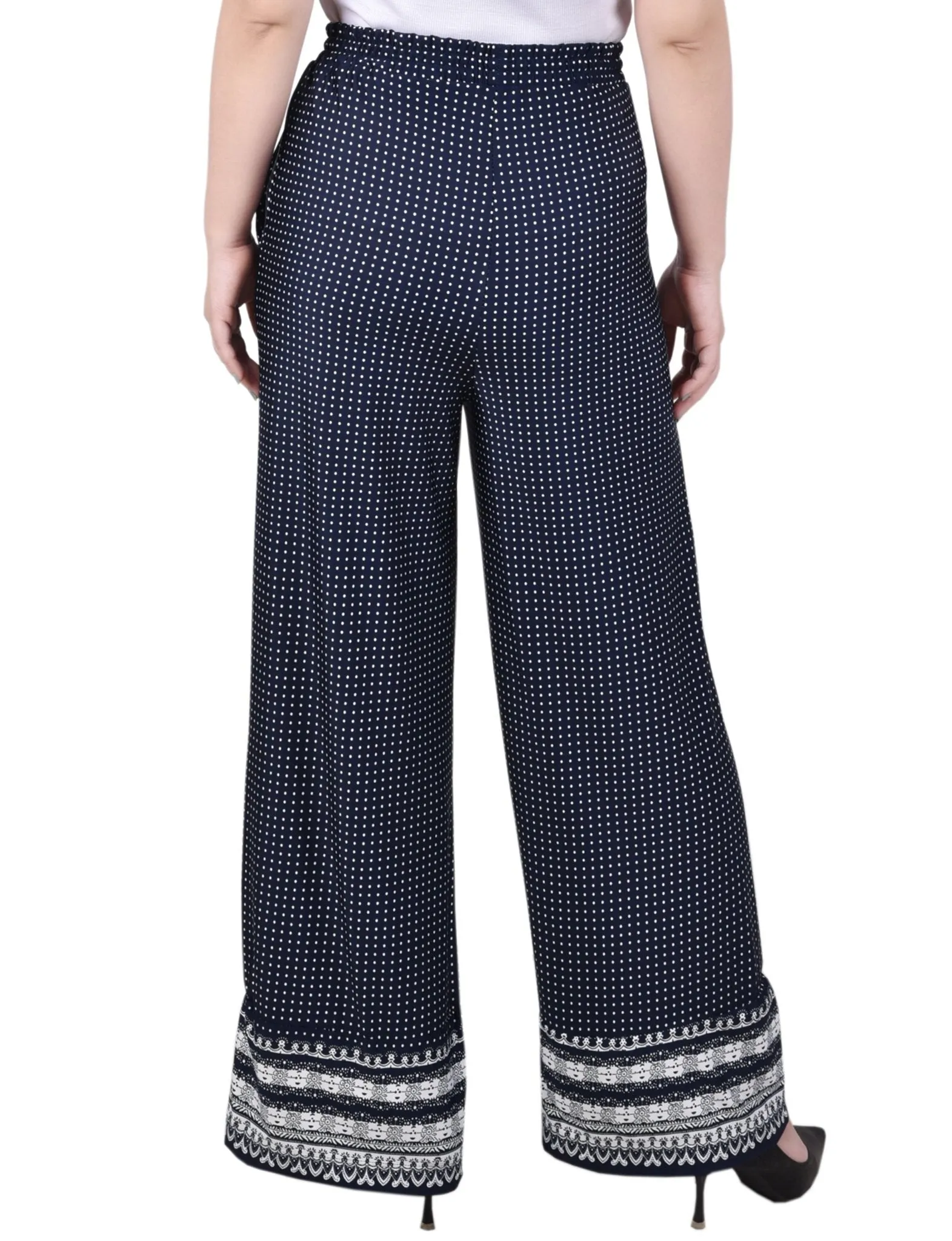 Wide Leg Pull On Pant - Petite